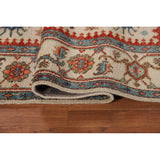 Oushak Indian Area Rug Hand-Knotted Oriental Beige Wool Carpet - 7'11"x 10'2"