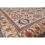 Oushak Indian Area Rug Hand-Knotted Oriental Beige Wool Carpet - 7'11"x 10'2"