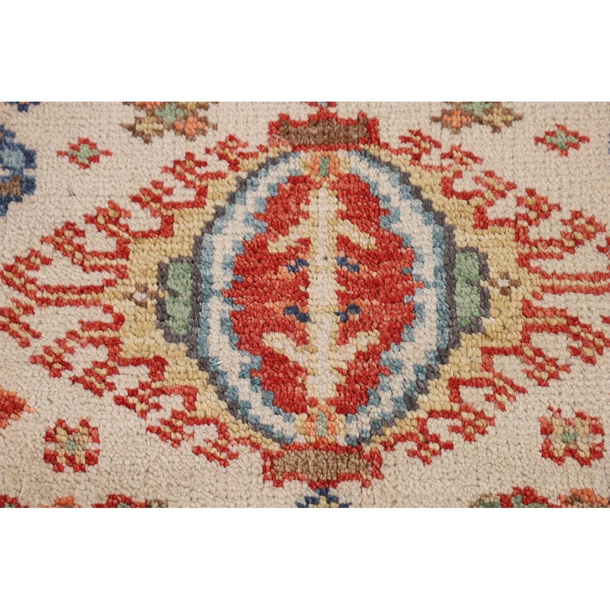 Oushak Indian Area Rug Hand-Knotted Oriental Beige Wool Carpet - 7'11"x 10'2"