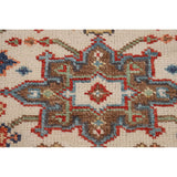 Oushak Indian Area Rug Hand-Knotted Oriental Beige Wool Carpet - 7'11"x 10'2"