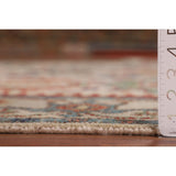 Oushak Indian Area Rug Hand-Knotted Oriental Beige Wool Carpet - 7'11"x 10'2"