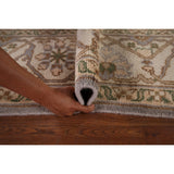 Oushak Indian Area Rug Hand-Knotted Transitional Wool Carpet - 8'0"x 9'10"
