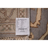 Oushak Indian Area Rug Hand-Knotted Transitional Wool Carpet - 8'0"x 9'10"
