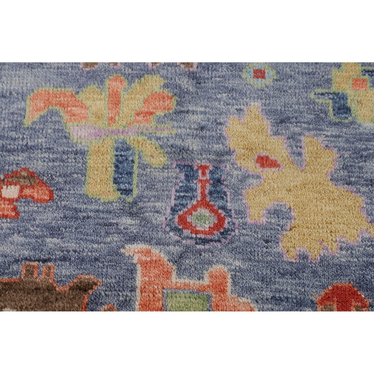 Oushak Indian Area Rug Handmade Wool Carpet - 8'2"x 10'2"