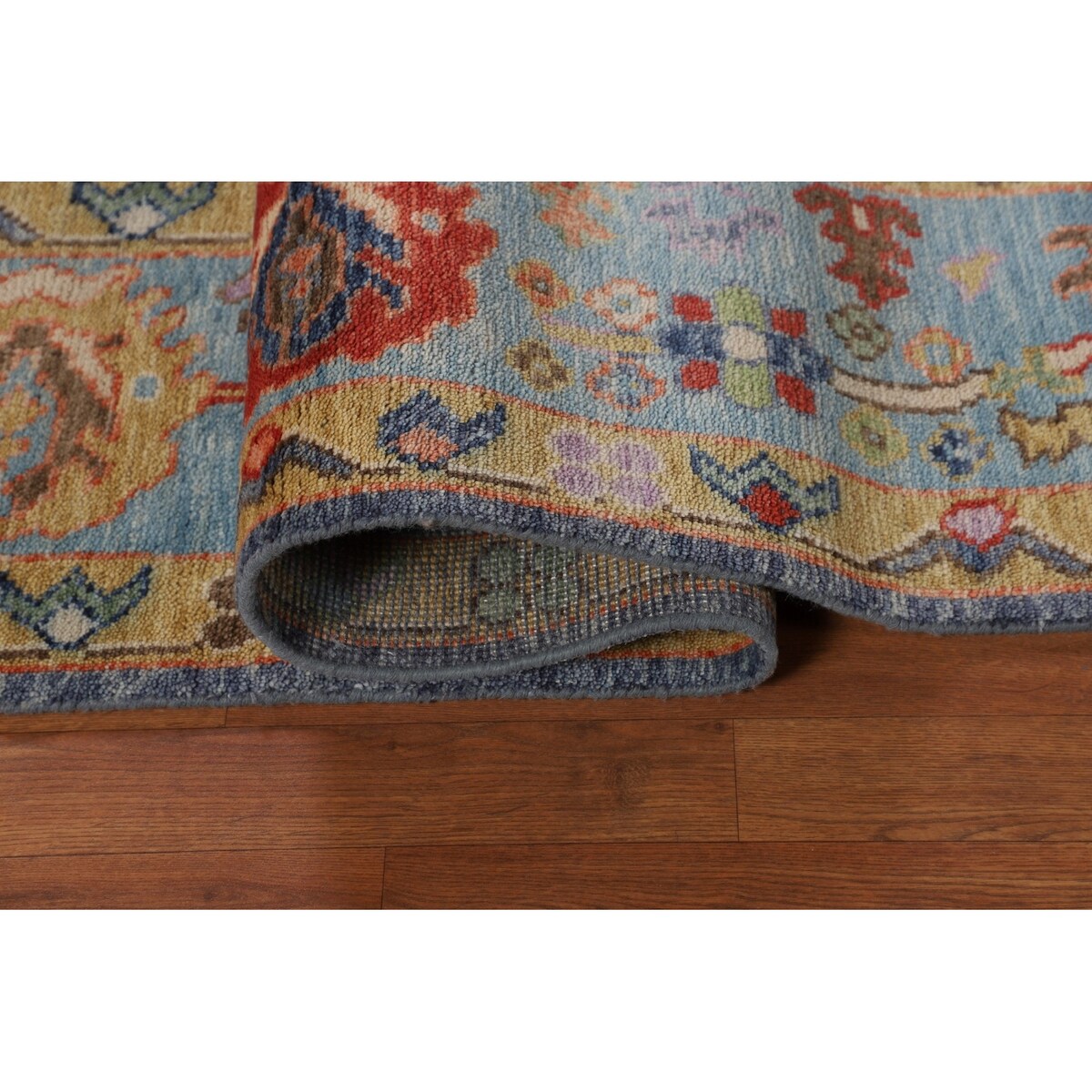 Oushak Indian Area Rug Handmade Wool Carpet - 8'2"x 10'2"
