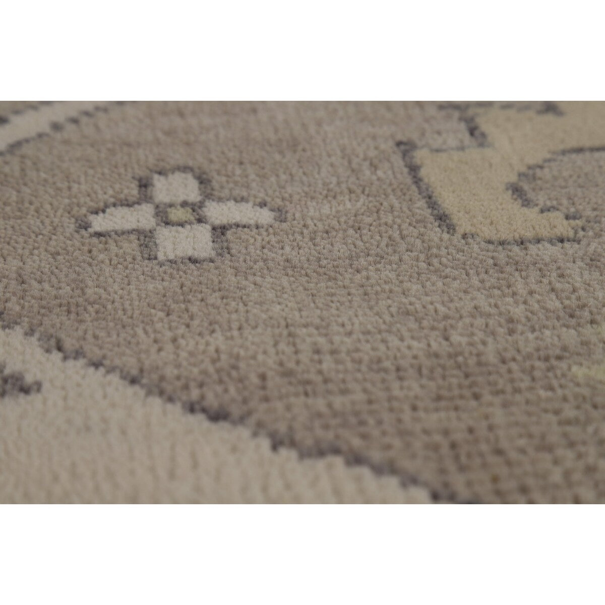 Oushak Indian Large Rug Hand-Knotted Wool Carpet - 10'0"x 13'8"