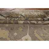 Oushak Indian Large Rug Hand-Knotted Wool Carpet - 10'0"x 13'8"