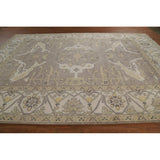Oushak Indian Large Rug Hand-Knotted Wool Carpet - 10'0"x 13'8"