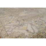 Oushak Indian Large Rug Hand-Knotted Wool Carpet - 10'0"x 13'8"