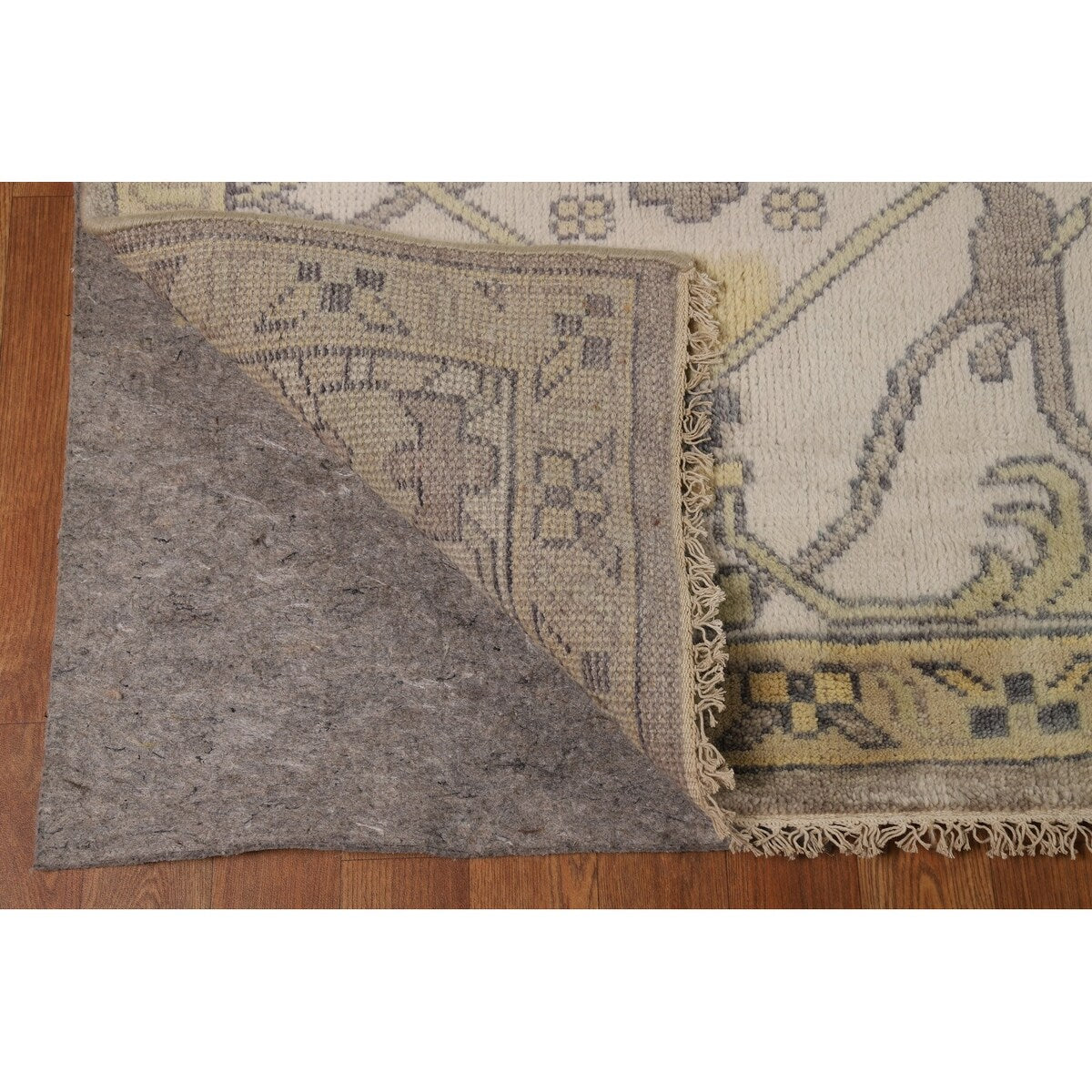 Oushak Indian Large Rug Hand-Knotted Wool Carpet - 10'0"x 13'8"