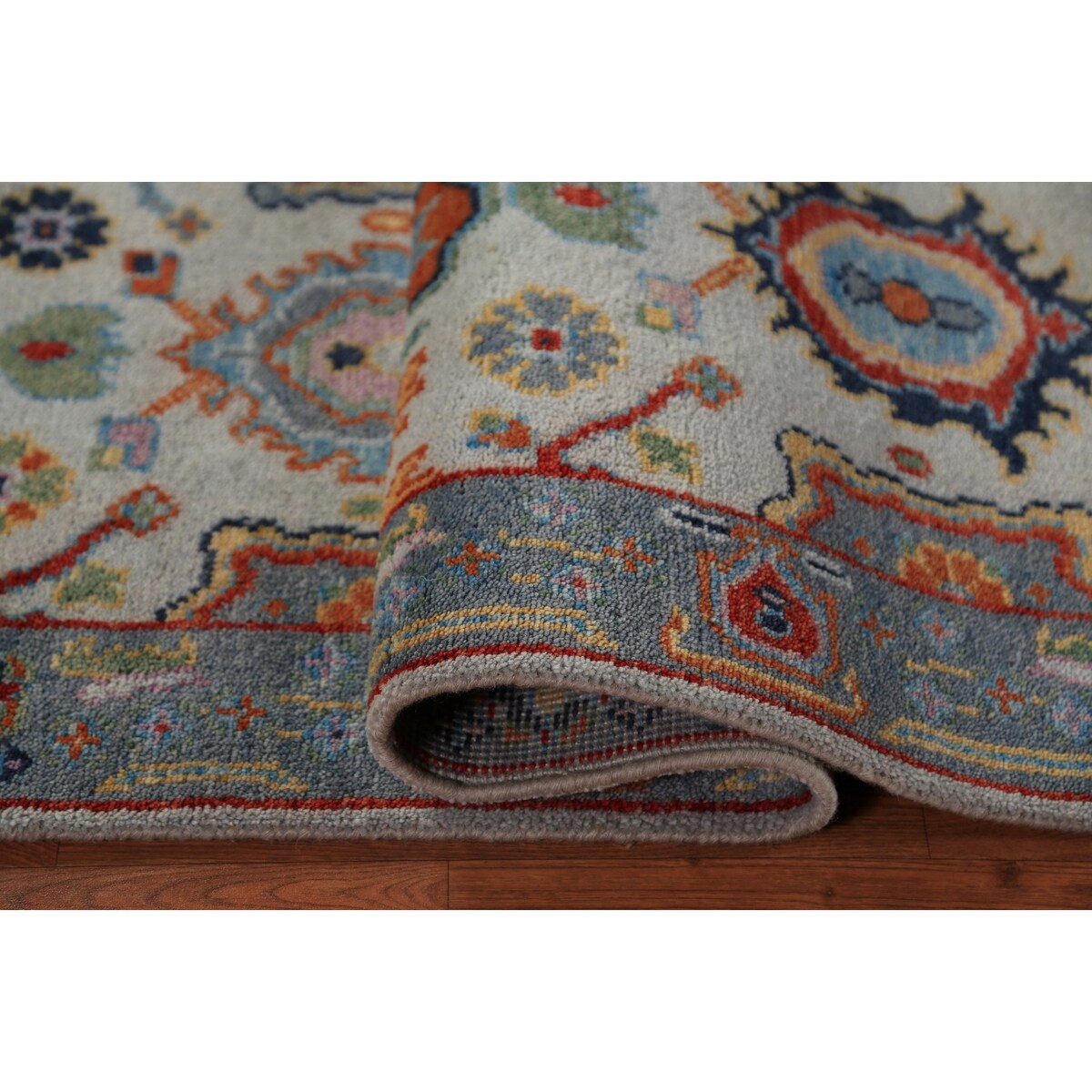 Oushak Indian Runner Rug Handmade Transitional Wool Carpet - 2'6"x 7'10"