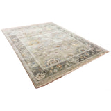 Oushak James Green Hand-knotted Rug (7'9 x 10')