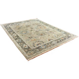 Oushak James Green Hand-knotted Rug (7'9 x 10')