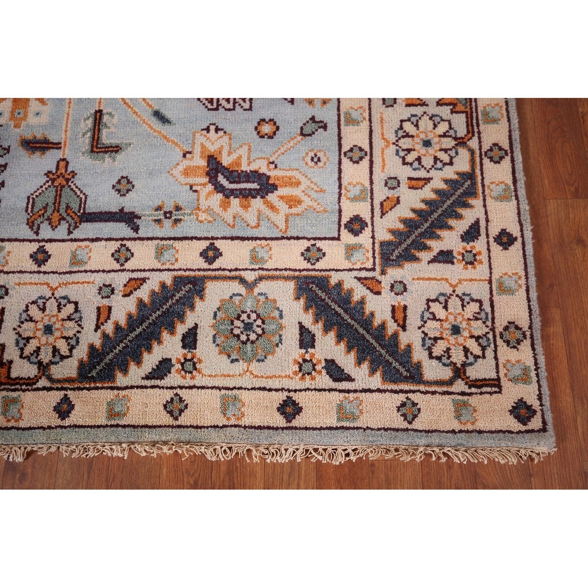Oushak Oriental Area Rug Hand-Knotted Wool Carpet - 7'7"x 9'10"