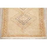 Oushak Oriental Tribal Vintage Hand Knotted Wool Turkish Area Rug - 2'7" x 1'11"
