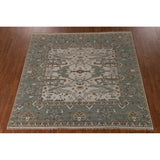 Oushak Square Area Rug Handmade Wool Carpet - 8'2"x 7'9"