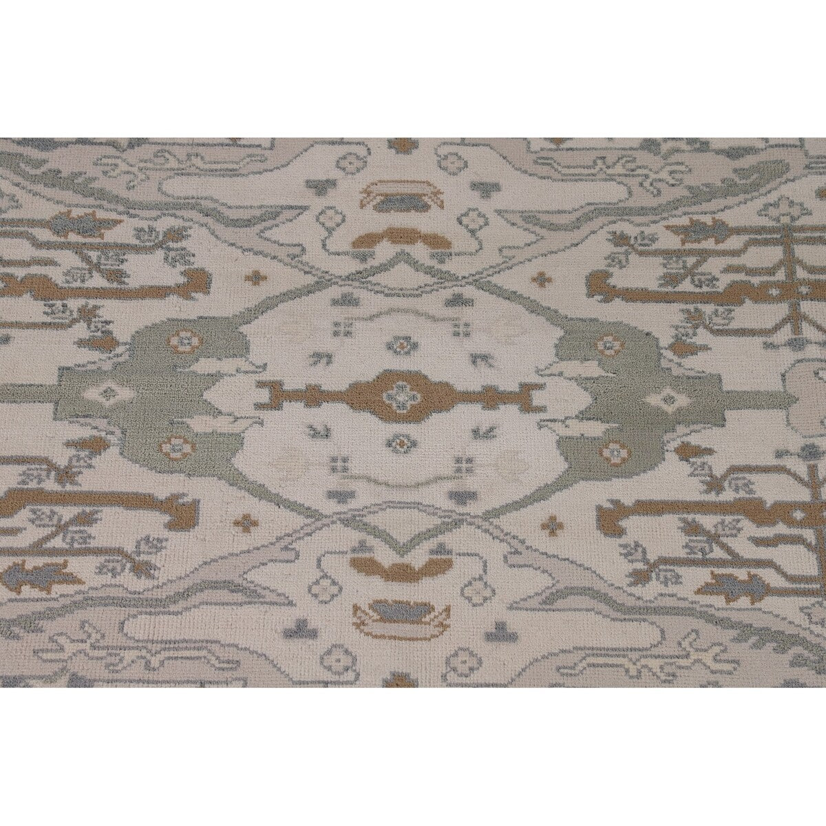 Oushak Square Area Rug Handmade Wool Carpet - 8'2"x 7'9"