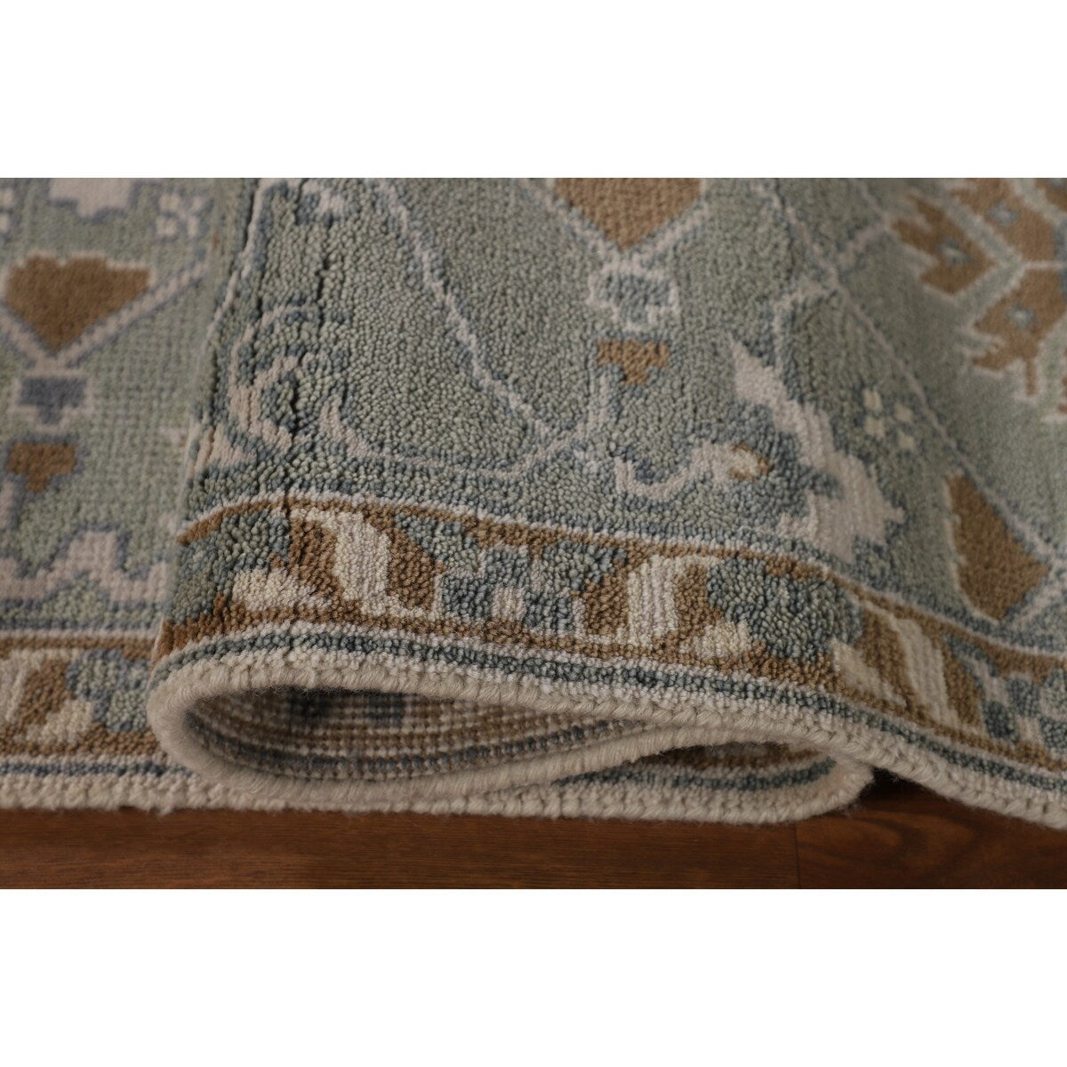 Oushak Square Area Rug Handmade Wool Carpet - 8'2"x 7'9"