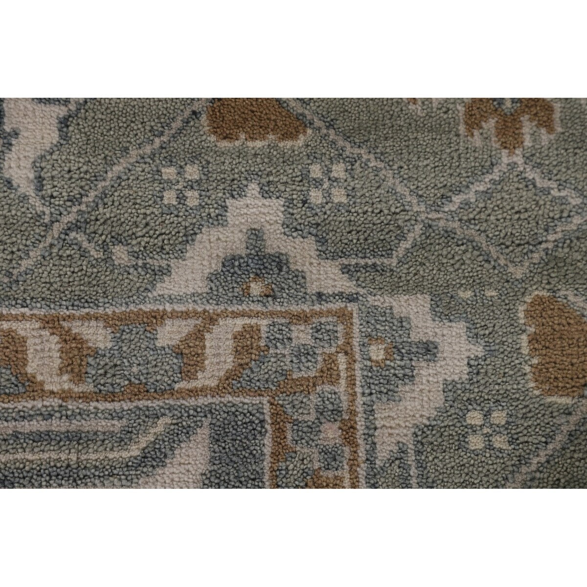 Oushak Square Area Rug Handmade Wool Carpet - 8'2"x 7'9"