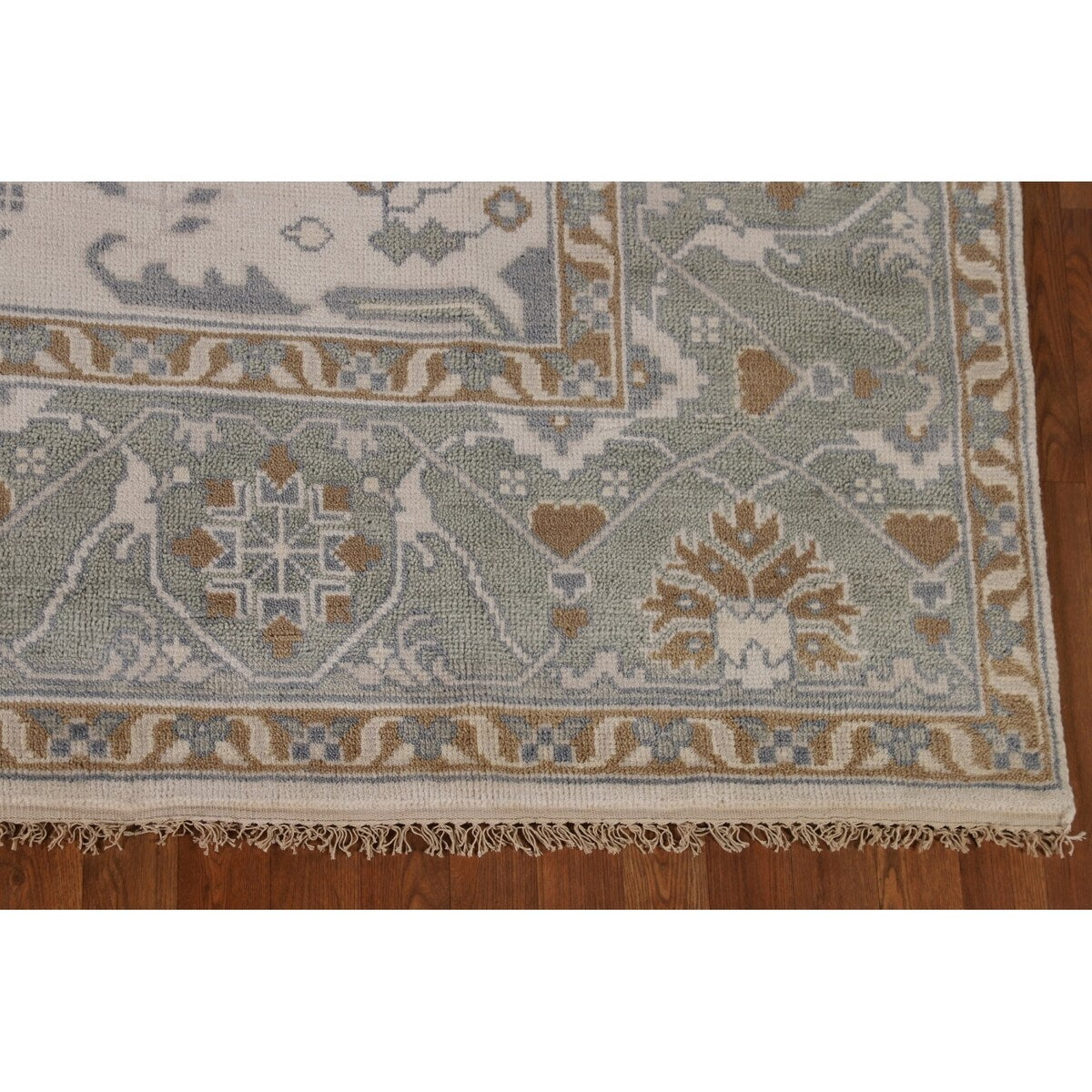 Oushak Square Area Rug Handmade Wool Carpet - 8'2"x 7'9"