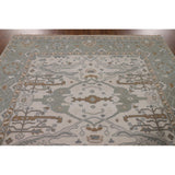 Oushak Square Area Rug Handmade Wool Carpet - 8'2"x 7'9"