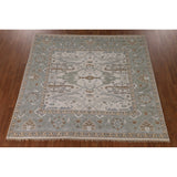 Oushak Square Area Rug Handmade Wool Carpet - 8'2"x 7'9"