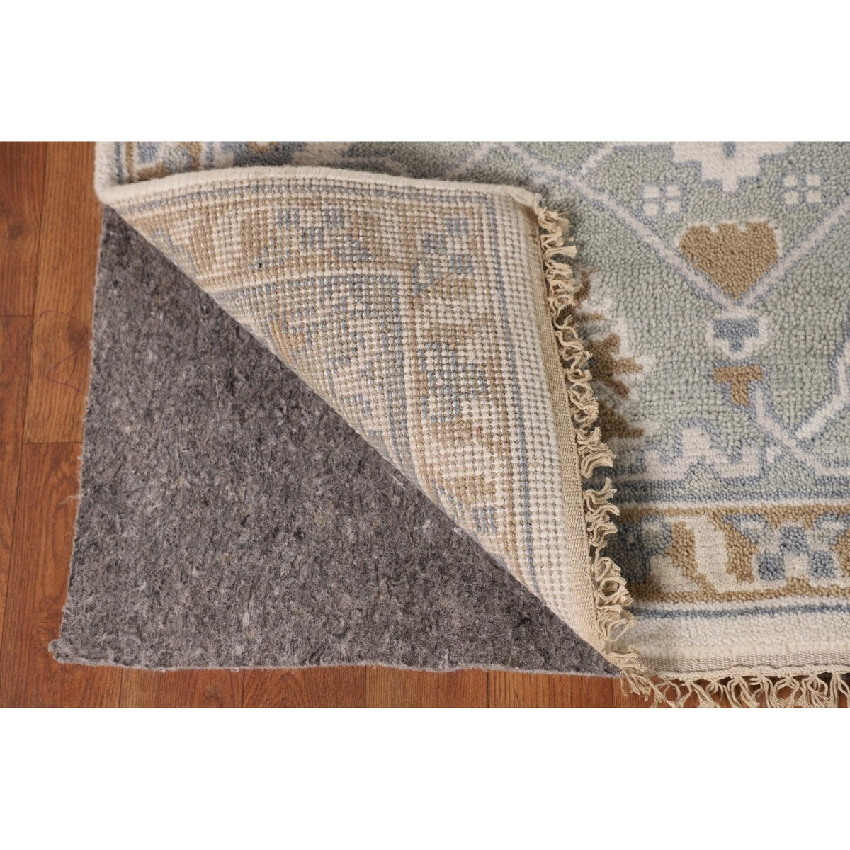 Oushak Square Area Rug Handmade Wool Carpet - 8'2"x 7'9"