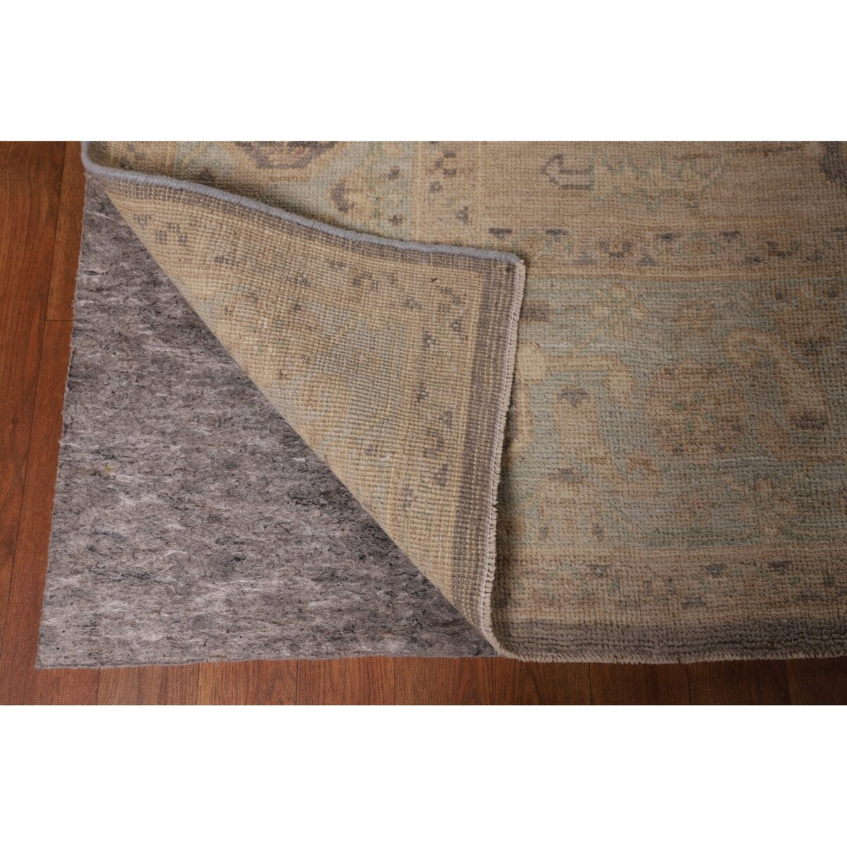 Oushak Turkish Area Rug Hand-Knotted Vegetable Dye Wool Carpet - 8'4" x 10'4"