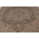 Oushak Turkish Area Rug Hand-Knotted Vegetable Dye Wool Carpet - 8'4" x 10'4"