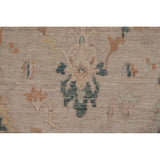 Oushak Turkish Runner Rug Handmade Vegetable Dye Wool Carpet - 3'10" x 12'2"