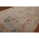 Oushak Turkish Runner Rug Handmade Vegetable Dye Wool Carpet - 3'10" x 12'2"