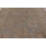 Oushak Vegetable Dye Area Rug Hand-Knotted Wool Carpet - 8'0" x 9'10"