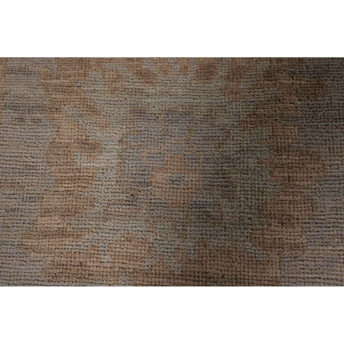 Oushak Vegetable Dye Area Rug Hand-Knotted Wool Carpet - 8'0" x 9'10"