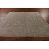 Oushak Vegetable Dye Area Rug Hand-Knotted Wool Carpet - 8'0" x 9'10"