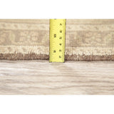 Oushak Vintage Muted Distressed Oriental Hand Knotted Turkish Area Rug - 3'7" x 2'0"