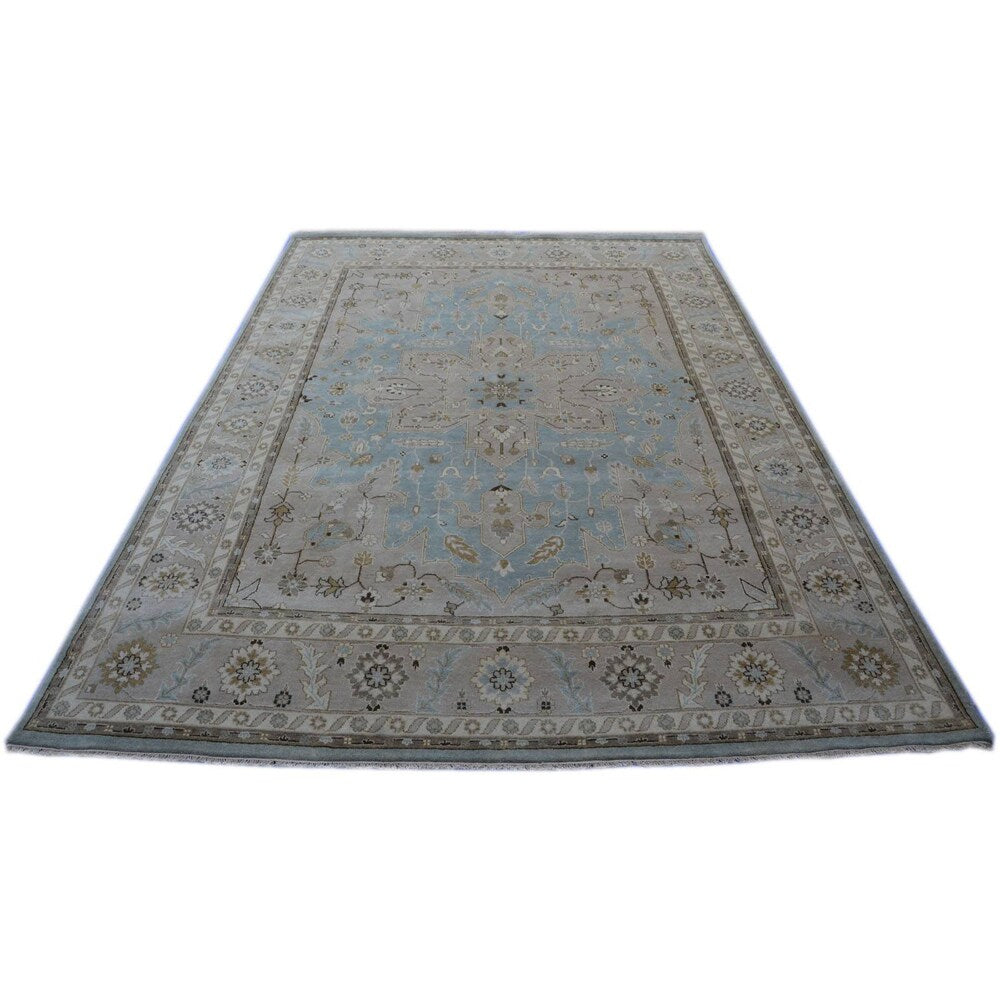 Oushak With Serapi Design Hand-knotted Wool Area Rug (10' x 14')
