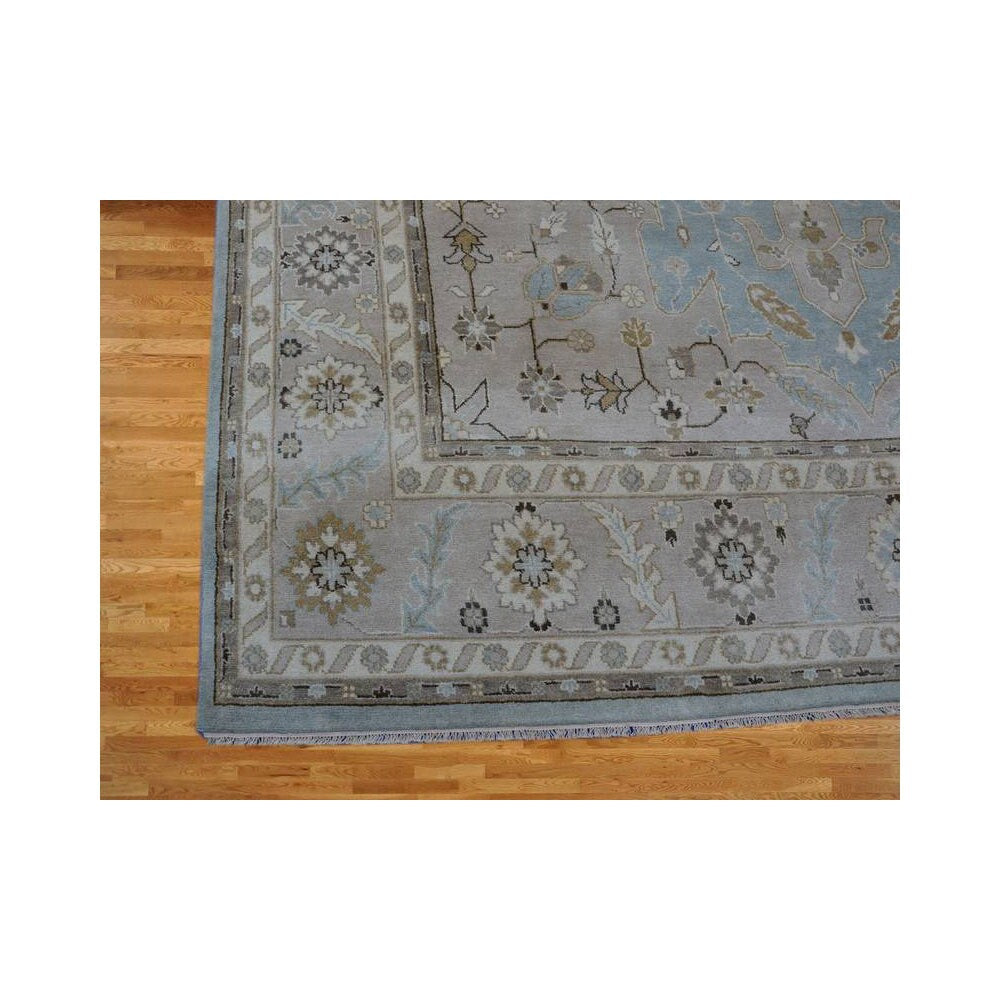 Oushak With Serapi Design Hand-knotted Wool Area Rug (10' x 14')