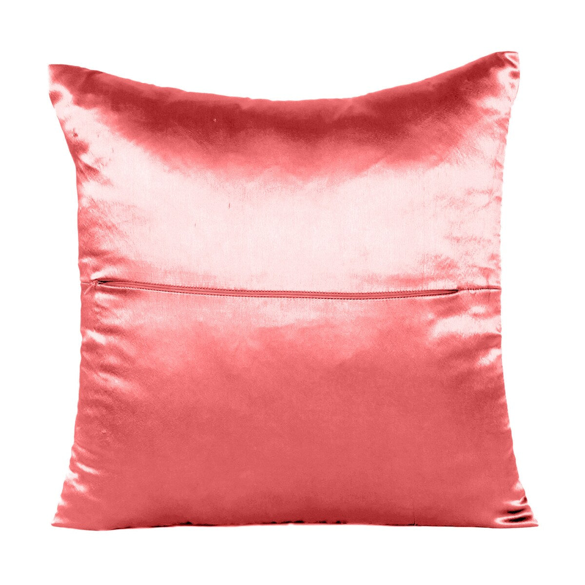 Home Decor Pillow Covers Satin Zippered Pillow Case Cushion Cover Colored Solid Pillowcase Decorative Bedding Soft Cushion Case