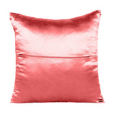 Home Decor Pillow Covers Satin Zippered Pillow Case Cushion Cover Colored Solid Pillowcase Decorative Bedding Soft Cushion Case