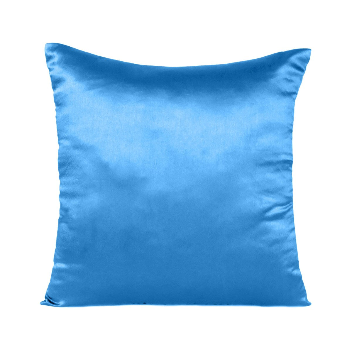Home Decor Pillow Covers Satin Zippered Pillow Case Cushion Cover Colored Solid Pillowcase Decorative Bedding Soft Cushion Case
