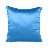 Home Decor Pillow Covers Satin Zippered Pillow Case Cushion Cover Colored Solid Pillowcase Decorative Bedding Soft Cushion Case