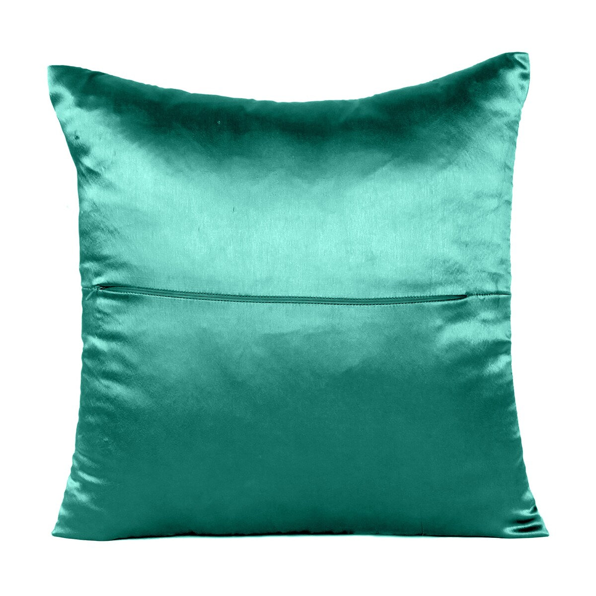 Home Decor Pillow Covers Satin Zippered Pillow Case Cushion Cover Colored Solid Pillowcase Decorative Bedding Soft Cushion Case