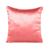 Home Decor Pillow Covers Satin Zippered Pillow Case Cushion Cover Colored Solid Pillowcase Decorative Bedding Soft Cushion Case