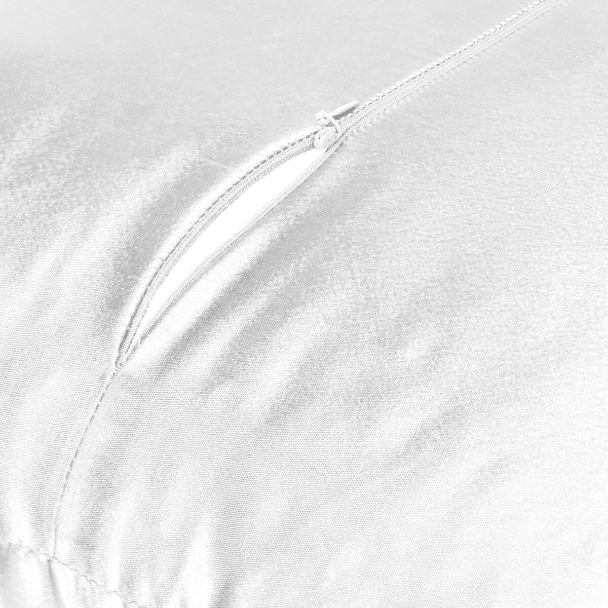 Home Decor Pillow Covers Satin Zippered Pillow Case Cushion Cover Colored Solid Pillowcase Decorative Bedding Soft Cushion Case