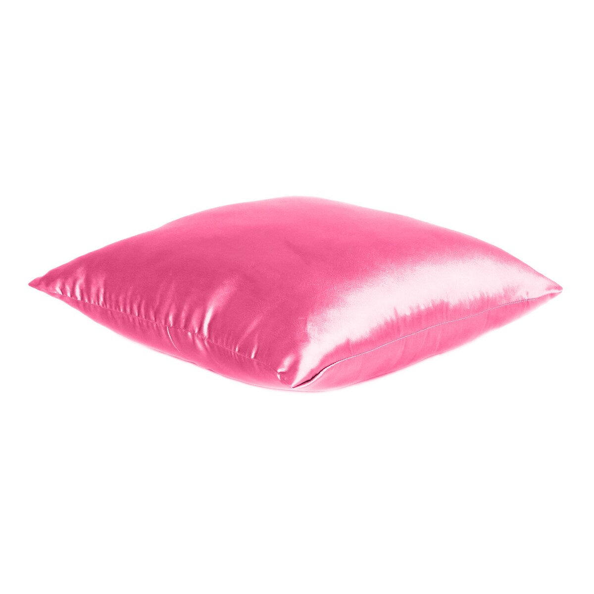 Home Decor Pillow Covers Satin Zippered Pillow Case Cushion Cover Colored Solid Pillowcase Decorative Bedding Soft Cushion Case