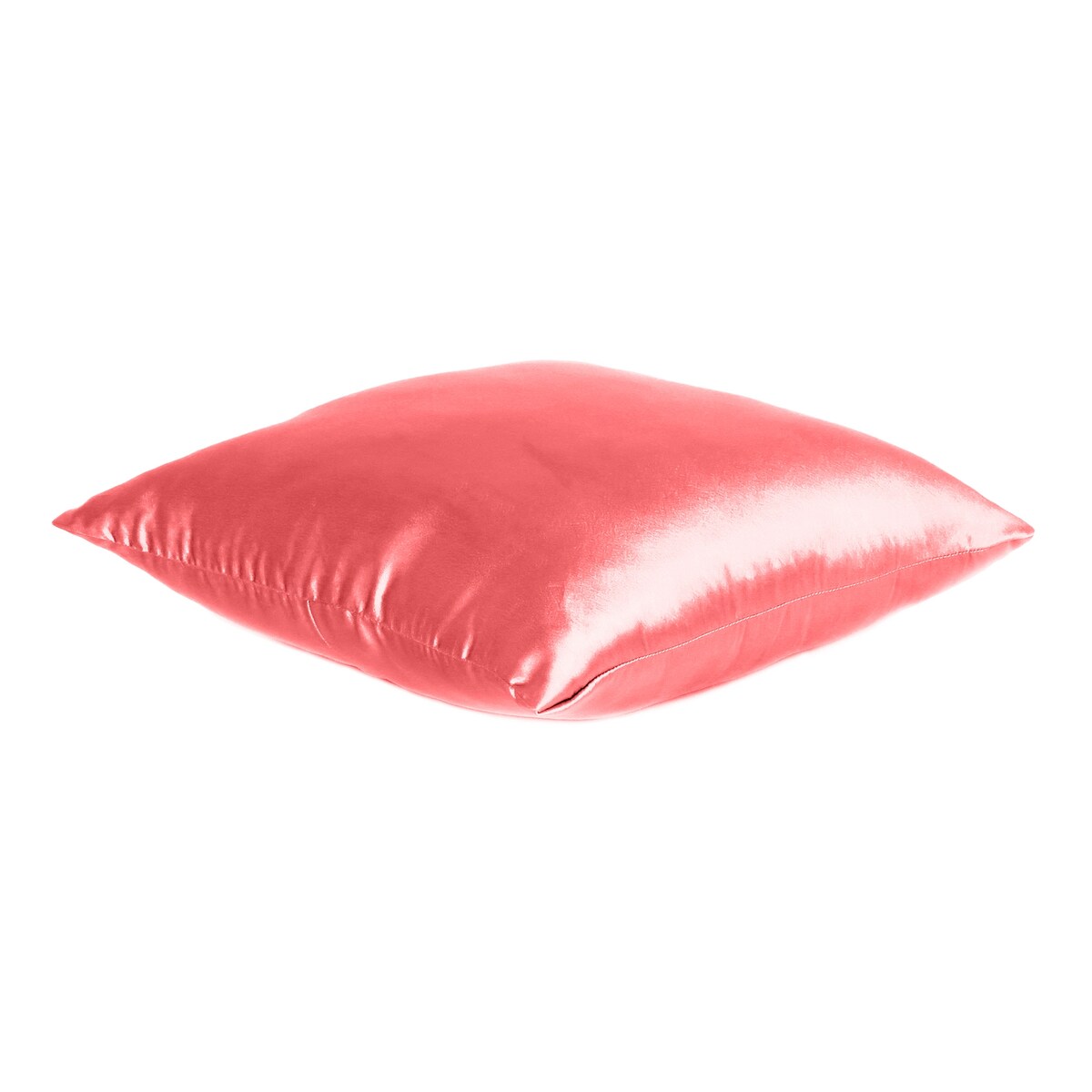 Home Decor Pillow Covers Satin Zippered Pillow Case Cushion Cover Colored Solid Pillowcase Decorative Bedding Soft Cushion Case