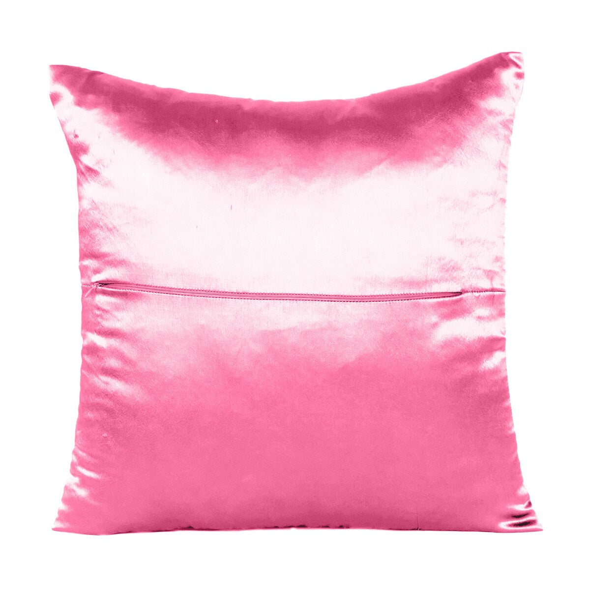 Home Decor Pillow Covers Satin Zippered Pillow Case Cushion Cover Colored Solid Pillowcase Decorative Bedding Soft Cushion Case