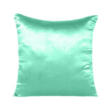 Home Decor Pillow Covers Satin Zippered Pillow Case Cushion Cover Colored Solid Pillowcase Decorative Bedding Soft Cushion Case