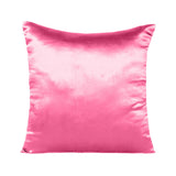 Home Decor Pillow Covers Satin Zippered Pillow Case Cushion Cover Colored Solid Pillowcase Decorative Bedding Soft Cushion Case