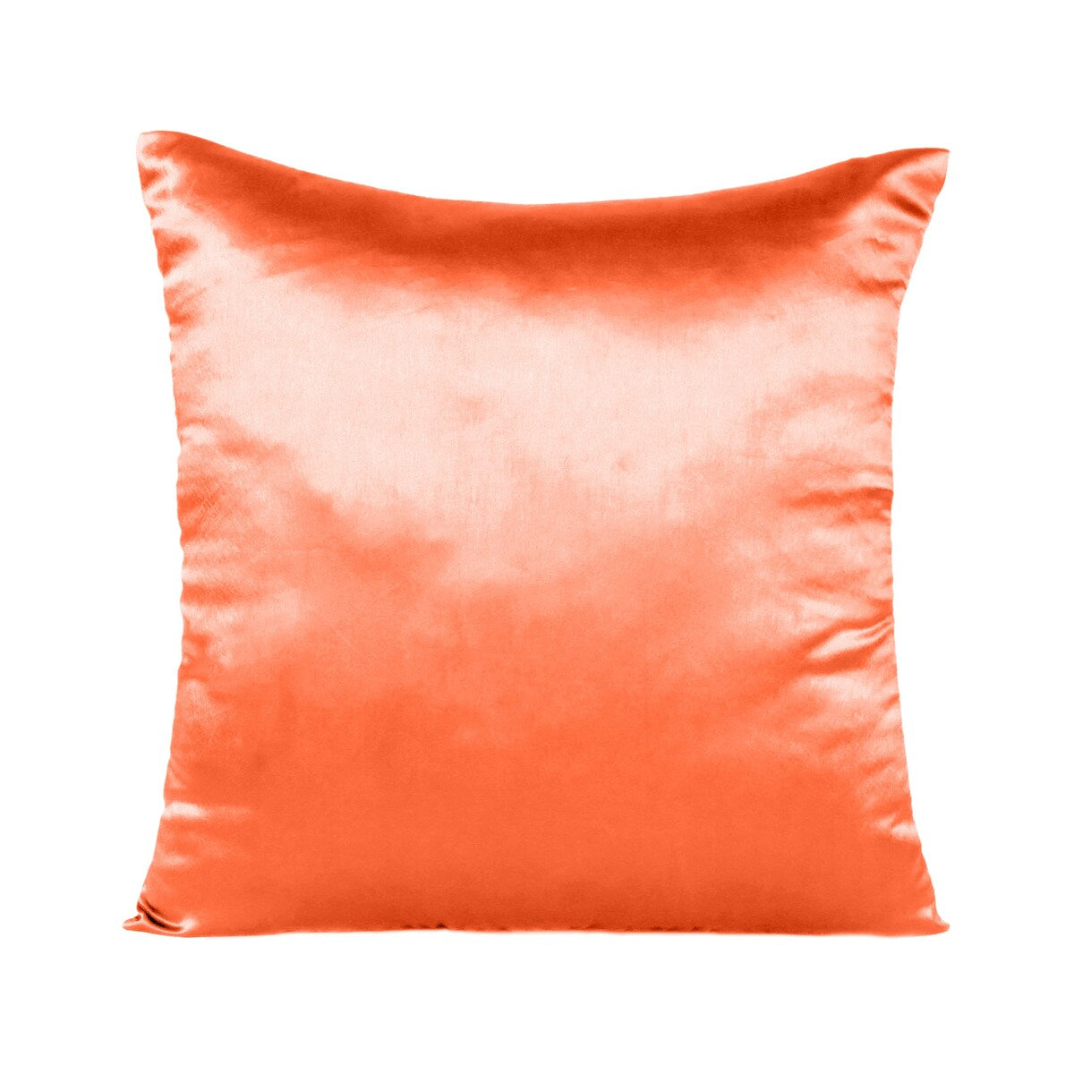 Home Decor Pillow Covers Satin Zippered Pillow Case Cushion Cover Colored Solid Pillowcase Decorative Bedding Soft Cushion Case